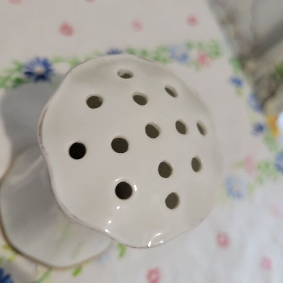 Vintage/Antique R S Schlegelmilch Germany Porcelain Hat Pin Holder Blue Star - Picture 3 of 7